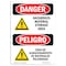 Signmission OSHA Sign, 10" Height, Rigid Plastic, Hazardous Material Storage Area Spanish, VS-1313 OS-DS-P-710-VS-1313 - alternate 1